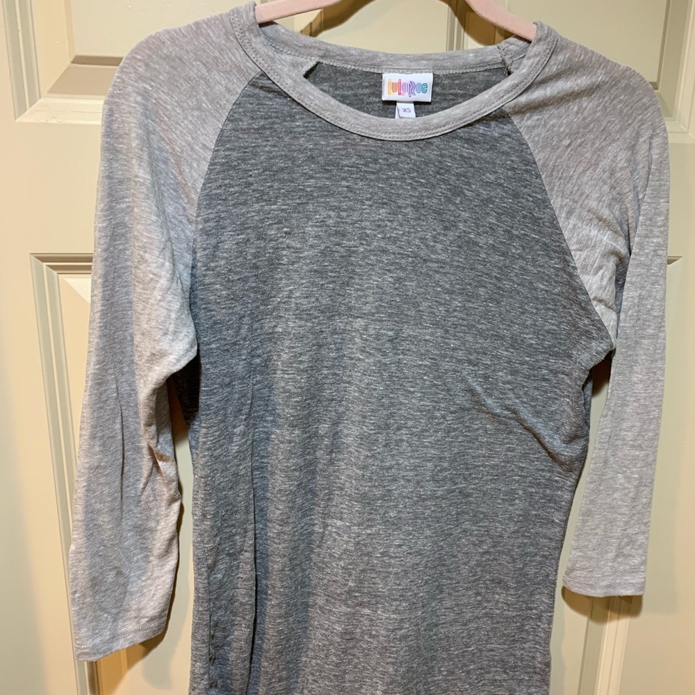 LuLaRoe two toned grey T-shirt